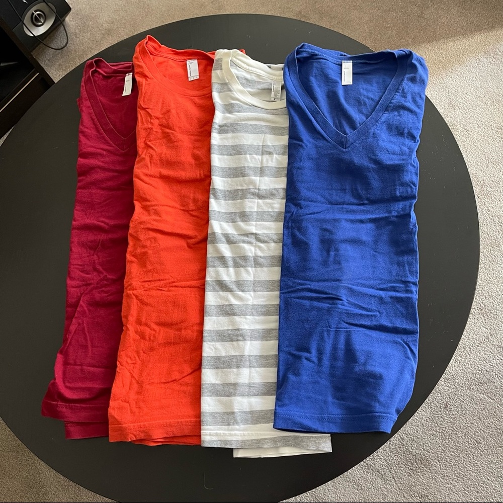 American Apparel set of 4 tshirts